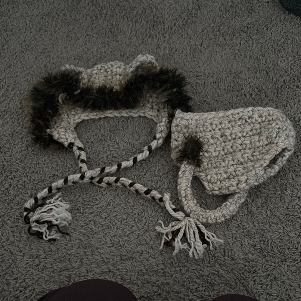 Newborn photo prop lion hat and diaper cover